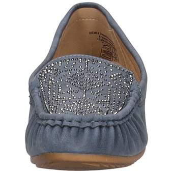 smiling for feet Mokassin in blau