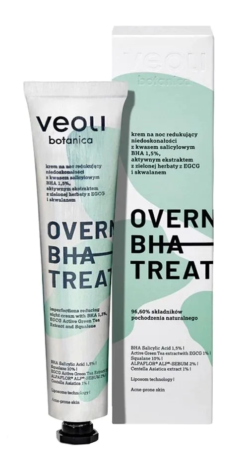 Veoli Botanica Overnight BHA Treatment noćna krema koja smanjuje nesavršenosti