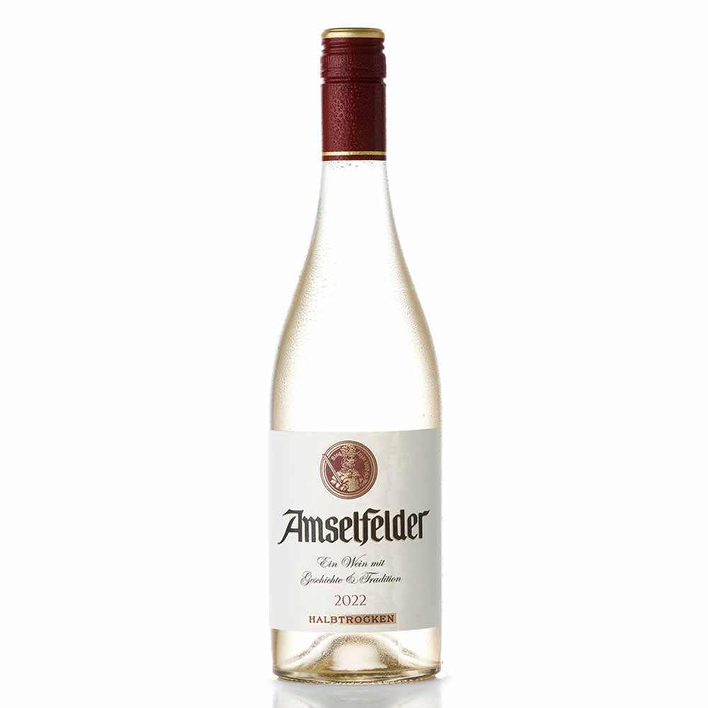 Weinkellerei Hechtsheim GmbH Amselfelder Weißwein halbtrocken 0,75l - 6er Karton