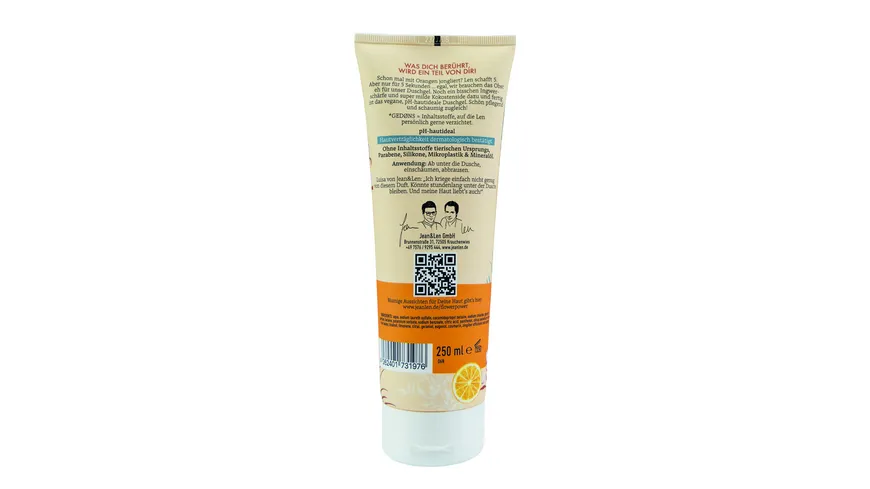 Jean&Len Duschgel Orange Ingwer 250 ml