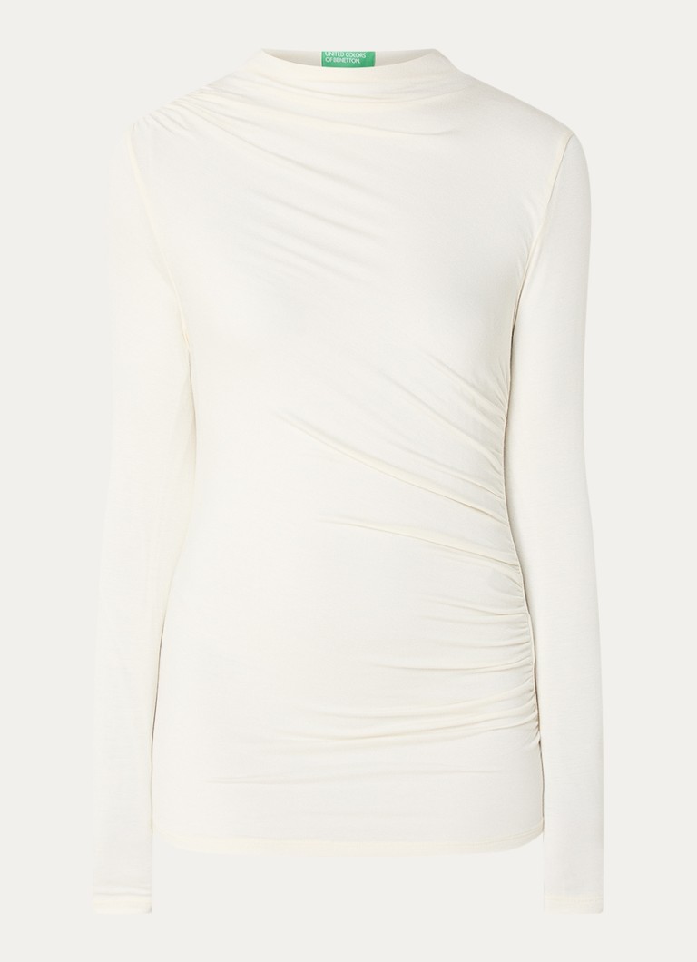 Benetton long-sleeved shirt with stand-up collar