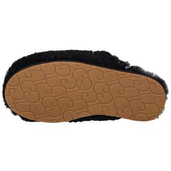 UGG Maxi Curly Slide Hausschuhe in schwarz