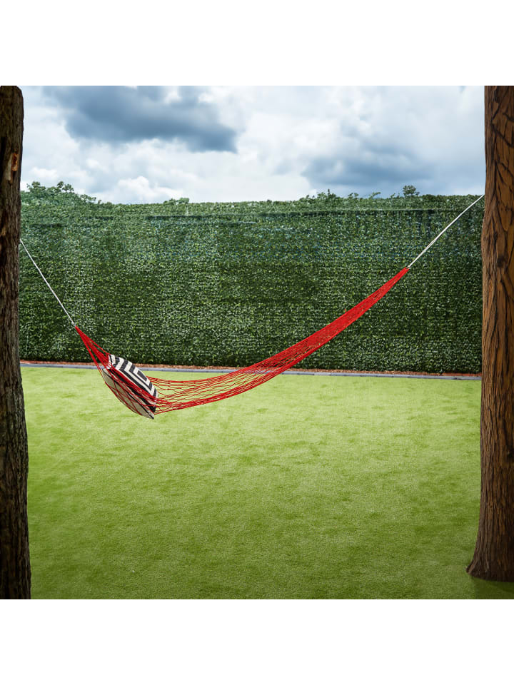 relaxdays Netzhängematte in Rot günstig kaufen onesize