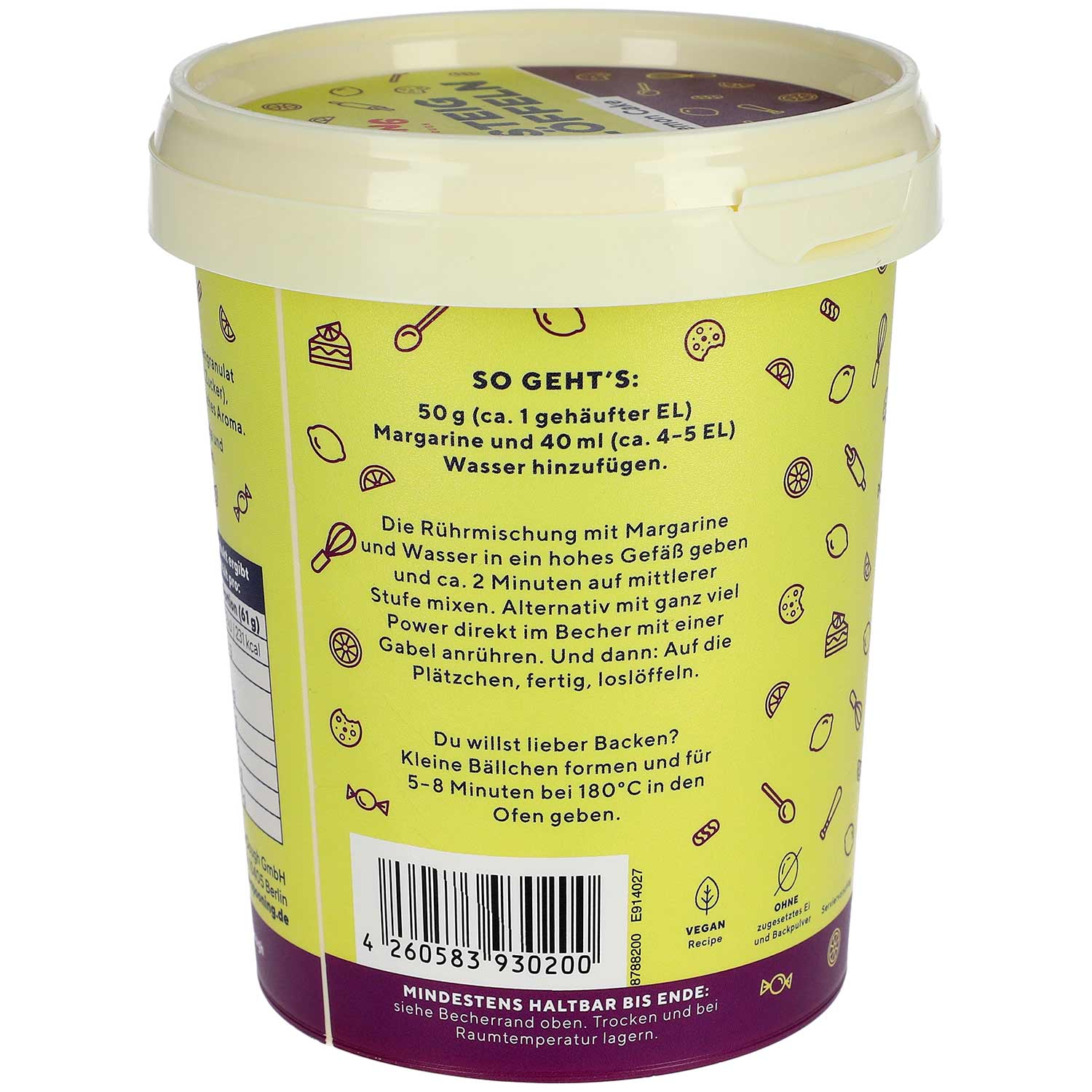 Spooning Cookie Dough Keksteig Lemon Cake 215g