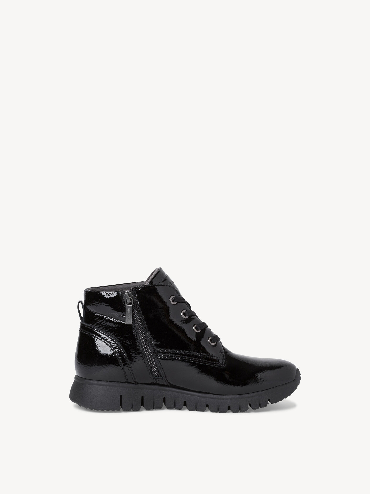 Bottine en cuir - noir