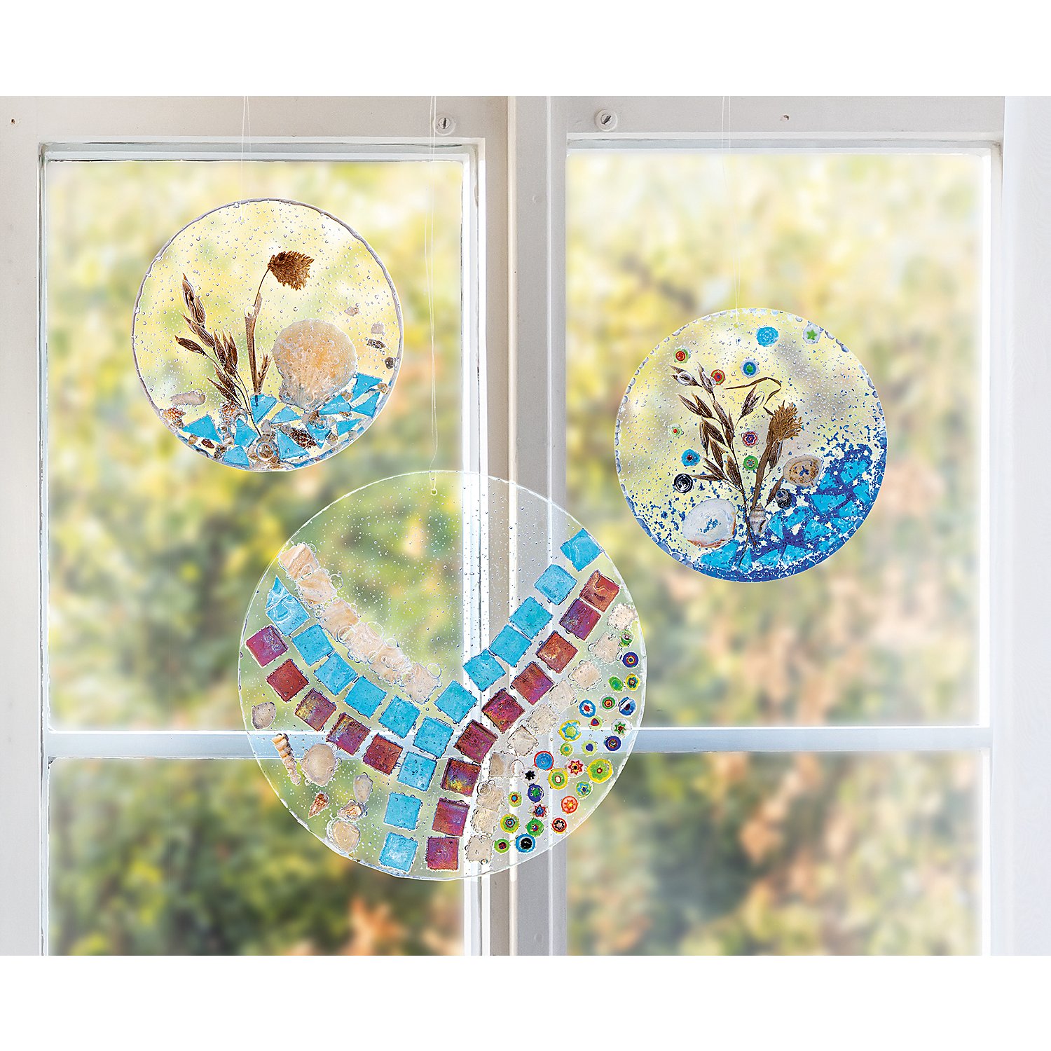 Eis-Glas Mosaik, bunt, 15 x 15 mm, 500 g