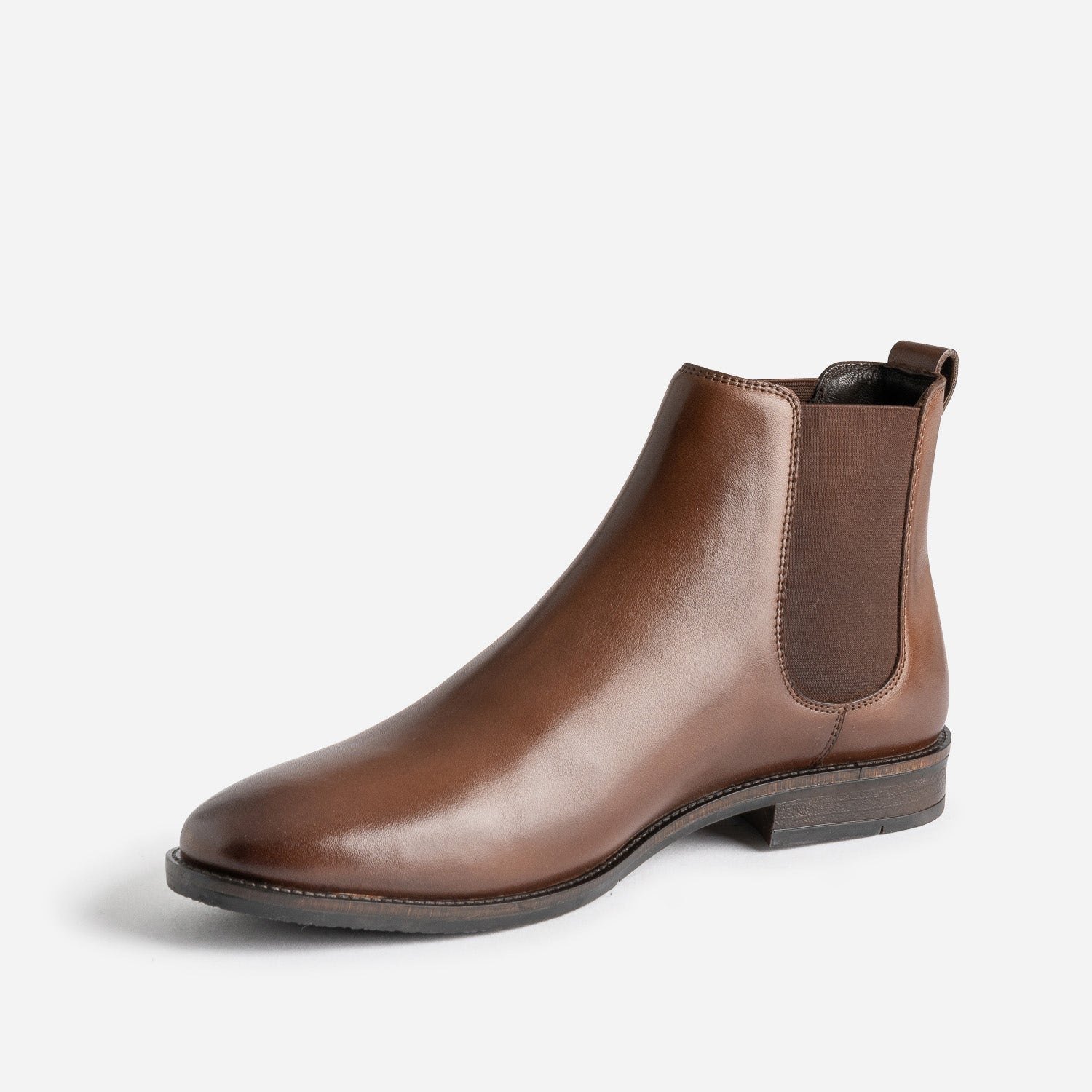 Chelsea boots marron cuir