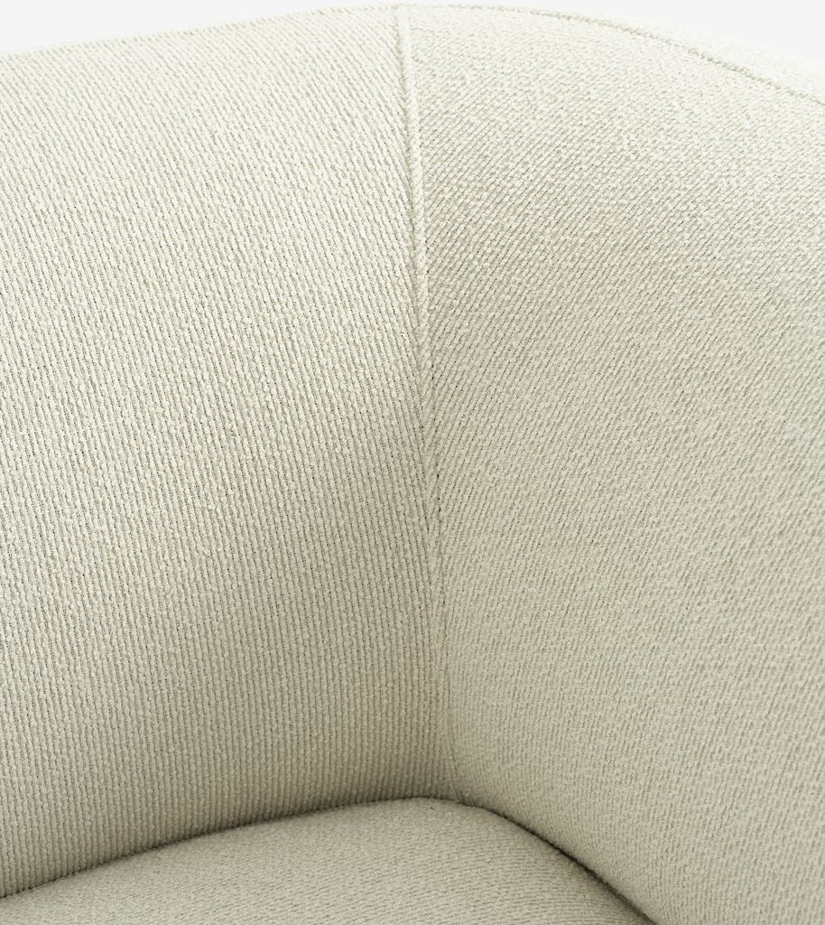 JYLLINGE Sofa with chaise longue JYLLINGE beige plush fabric