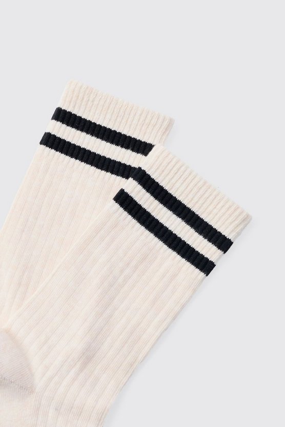 Gestreifte Socken in Waffeloptik