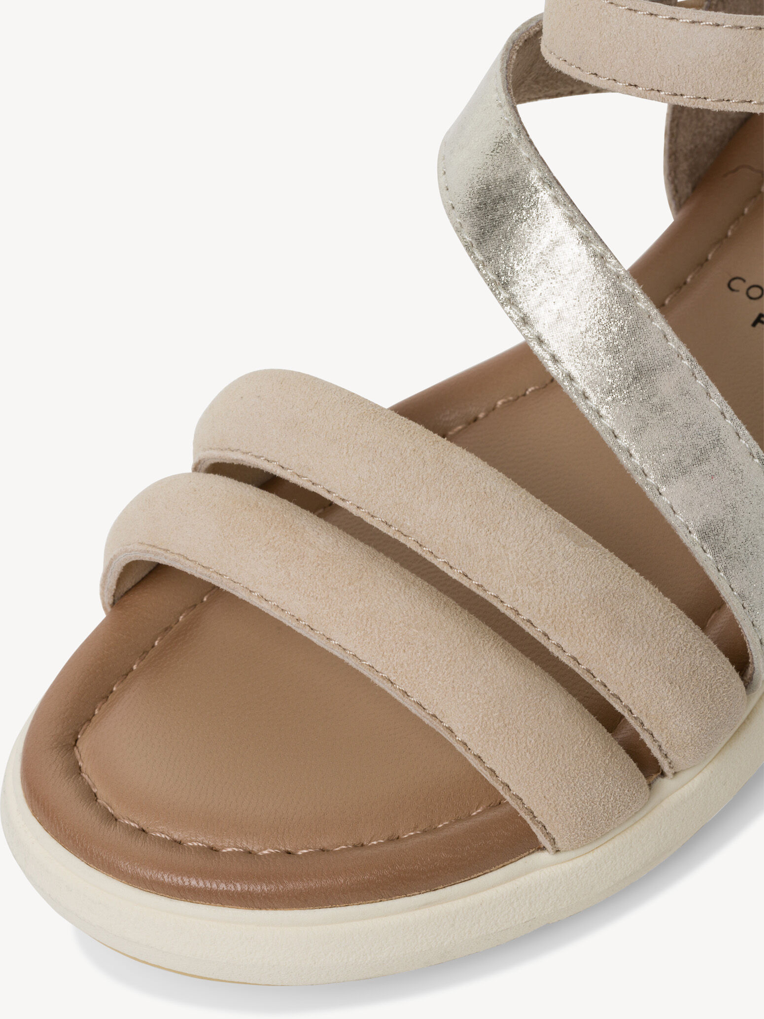 Sandale en cuir - beige