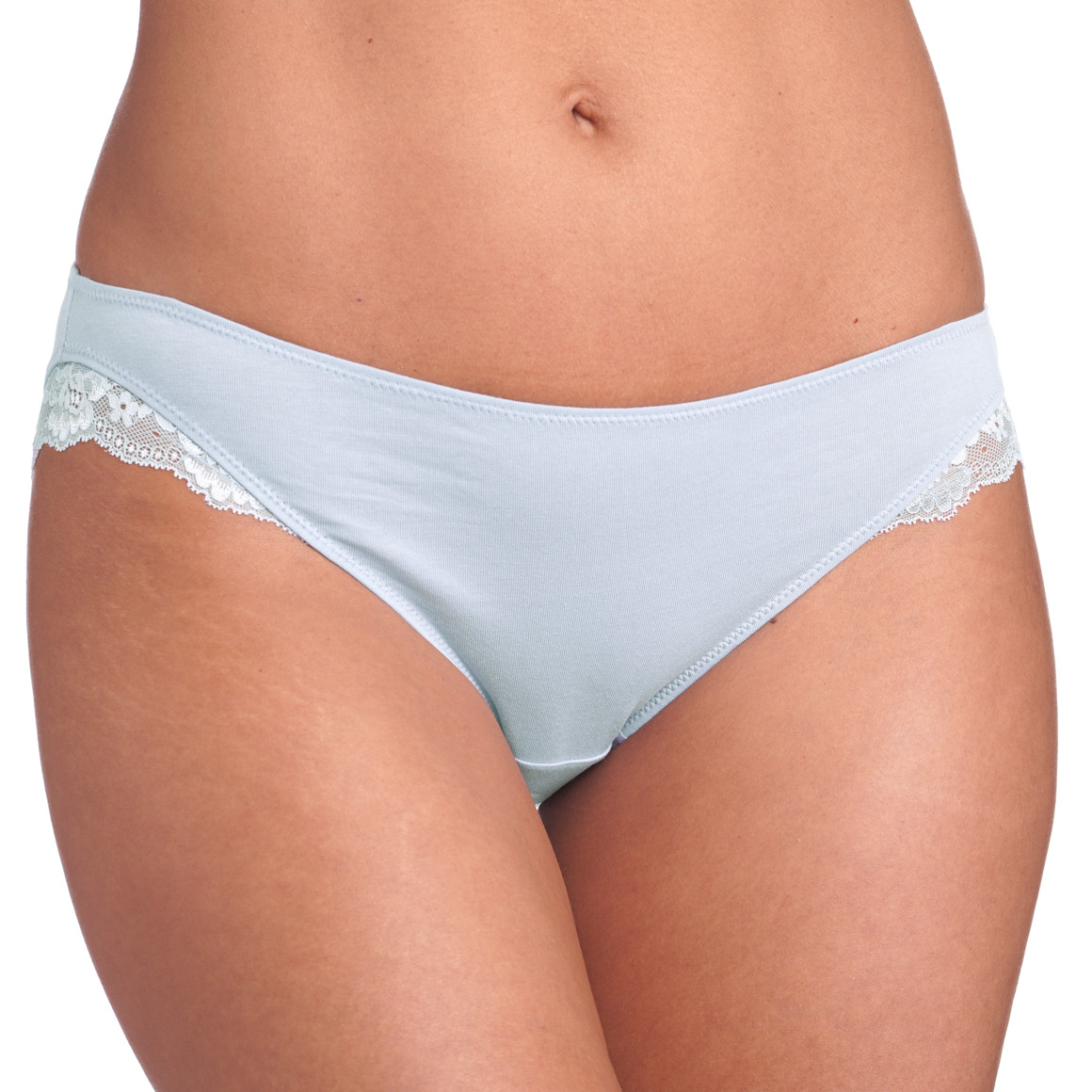 4 Damen Slips mit dezenter Spitze