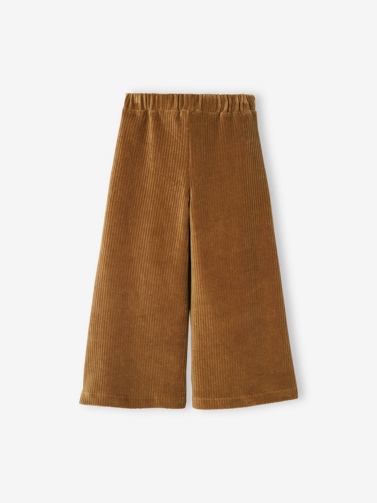 Vertbaudet Weite Mädchen Cordhose - tannengrün