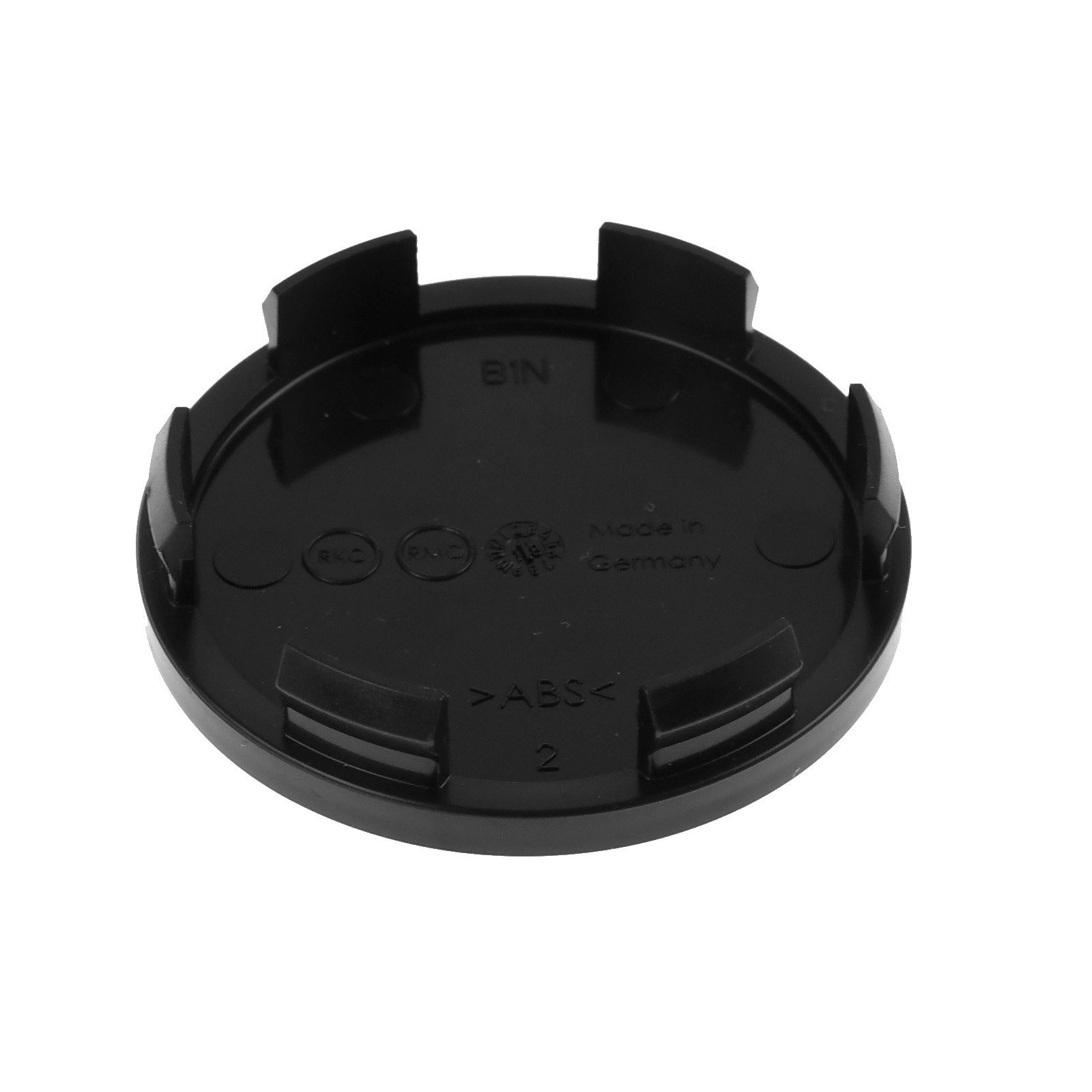 RKC Radkappe 4X 58,3mm Nabenkappen Radnaben Kappen Schwarz Flach für RH Felgen