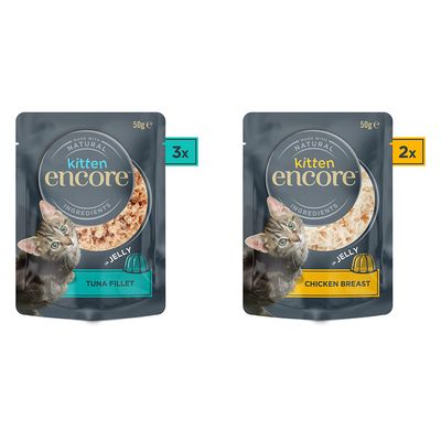 Encore Kitten Jelly Pouch 5 x 50 g