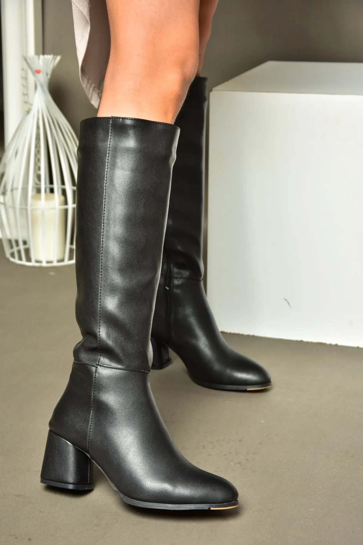 Fox Shoes  Schwarze Damenstiefel J848300109