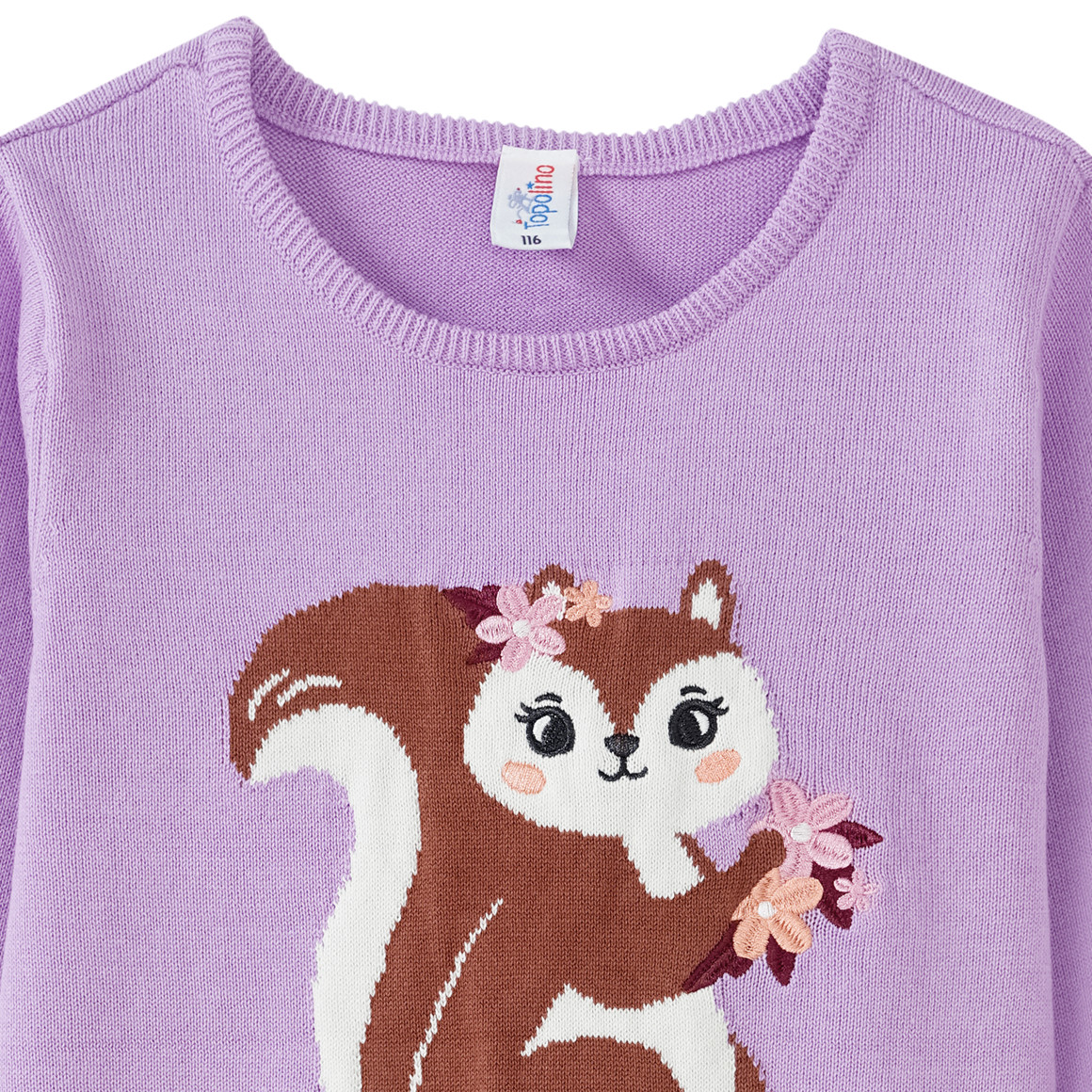 Mädchen Pullover mit Eichhörnchen