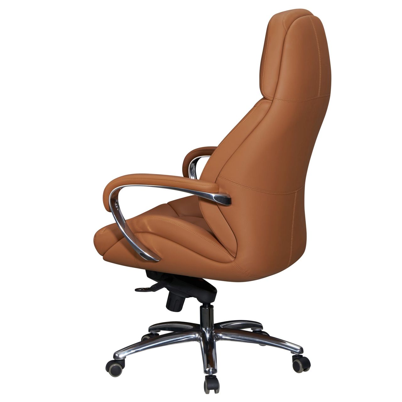 Amstyle Bürostuhl Echtleder Caramel 120 kg