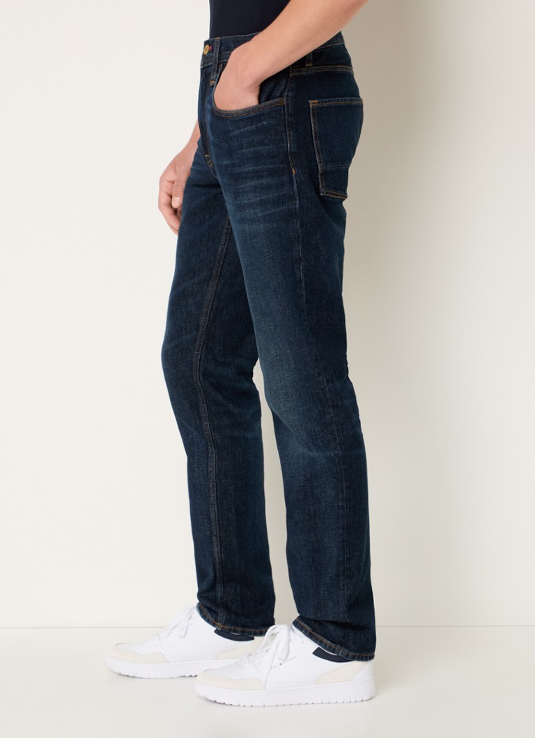 Blugi Tommy Hilfiger Denton cu croială dreaptă, decolorare închisă