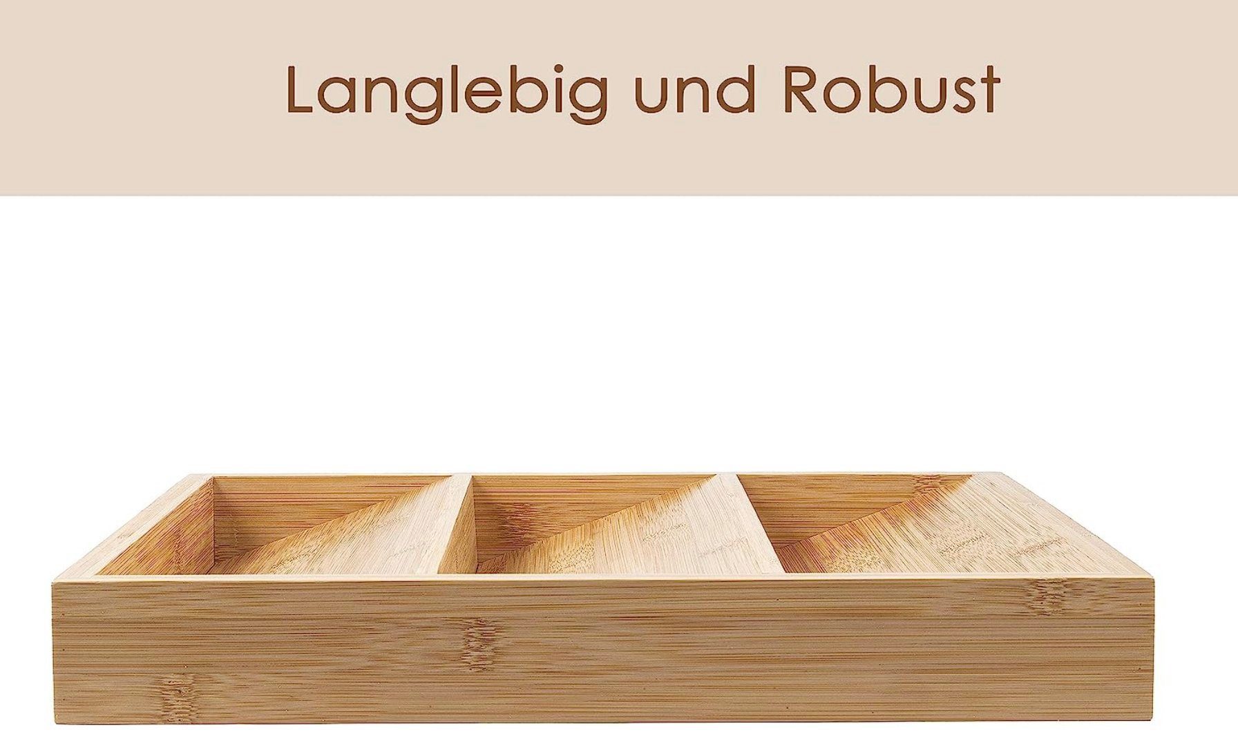 Hanseküche Gewürzregal Gewürzregal liegend, Gewürzregal liegend mit 3 Fächern 1-tlg., Optimaler Organisierer mit Platz für 15 Gewürzgläser mit 120 ml