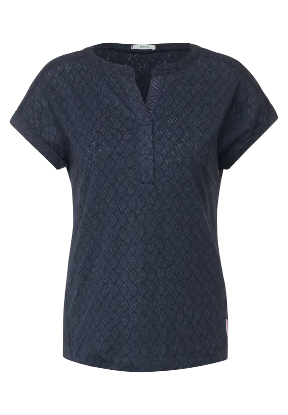 CECIL T-Shirt in Ausbrenner-Optik