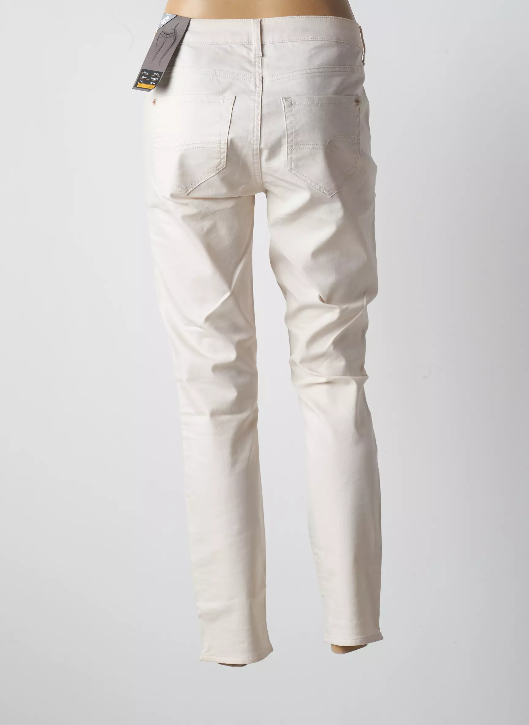 Street One Pantalons Slim Femme couleur beige