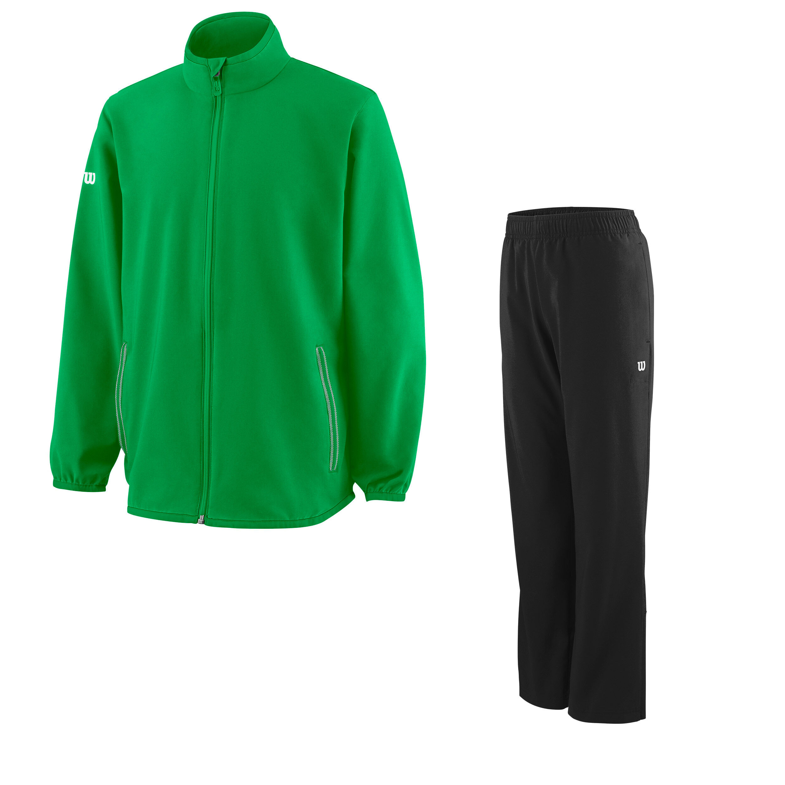 Team Woven Trainingsanzug Kinder - Grün, Schwarz