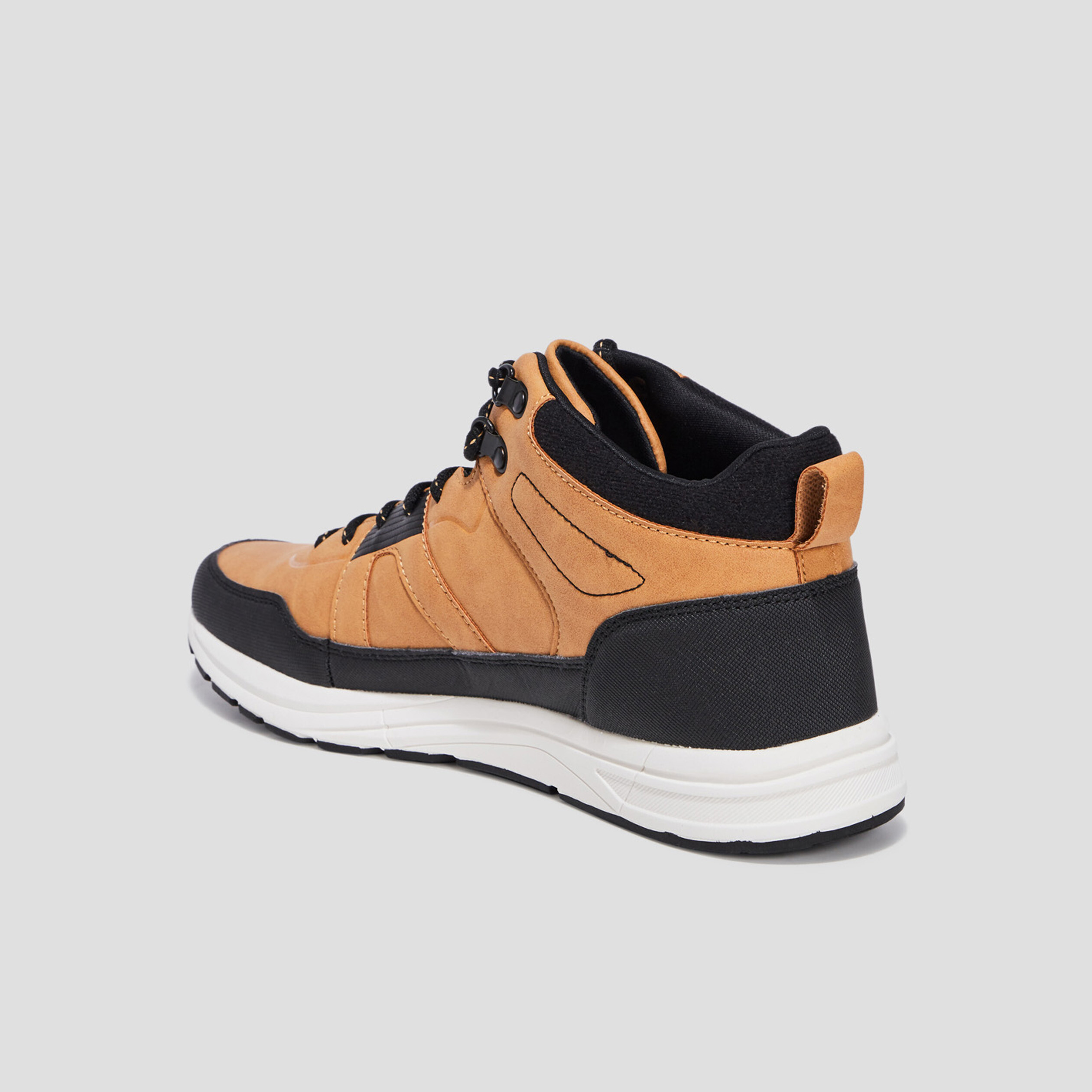 Baskets montantes Trappeur jaune homme | La Halle