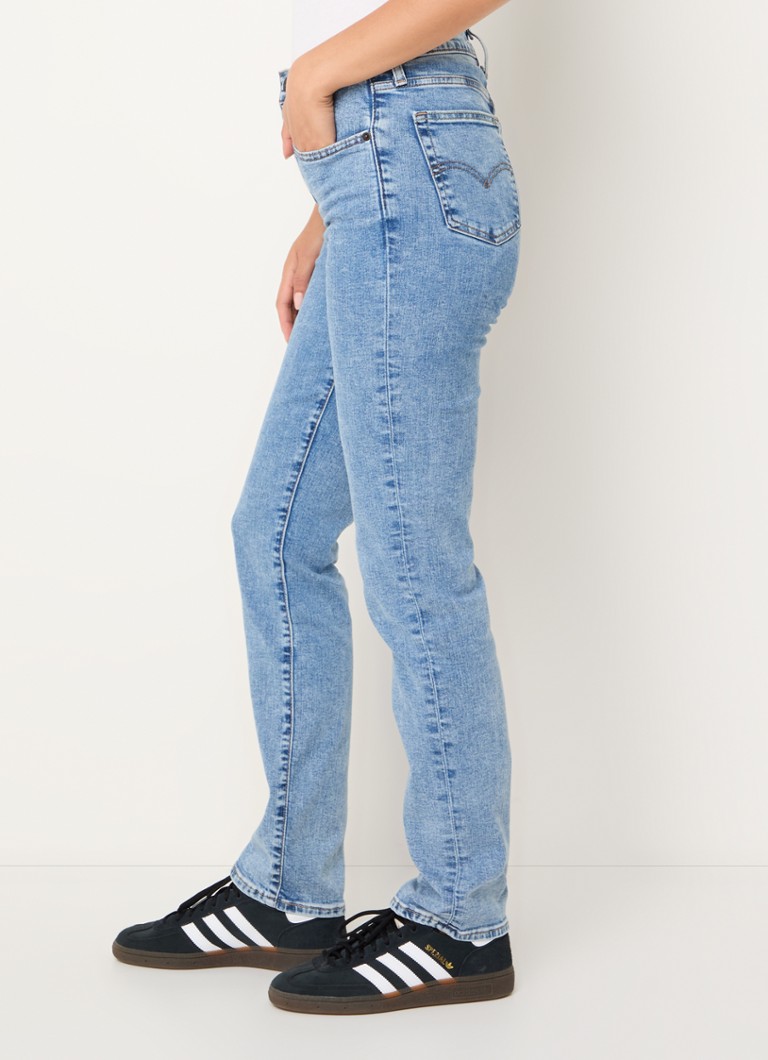 Levi's 724 traperice visokog struka slim fit od mješavine liocella srednje prane boje