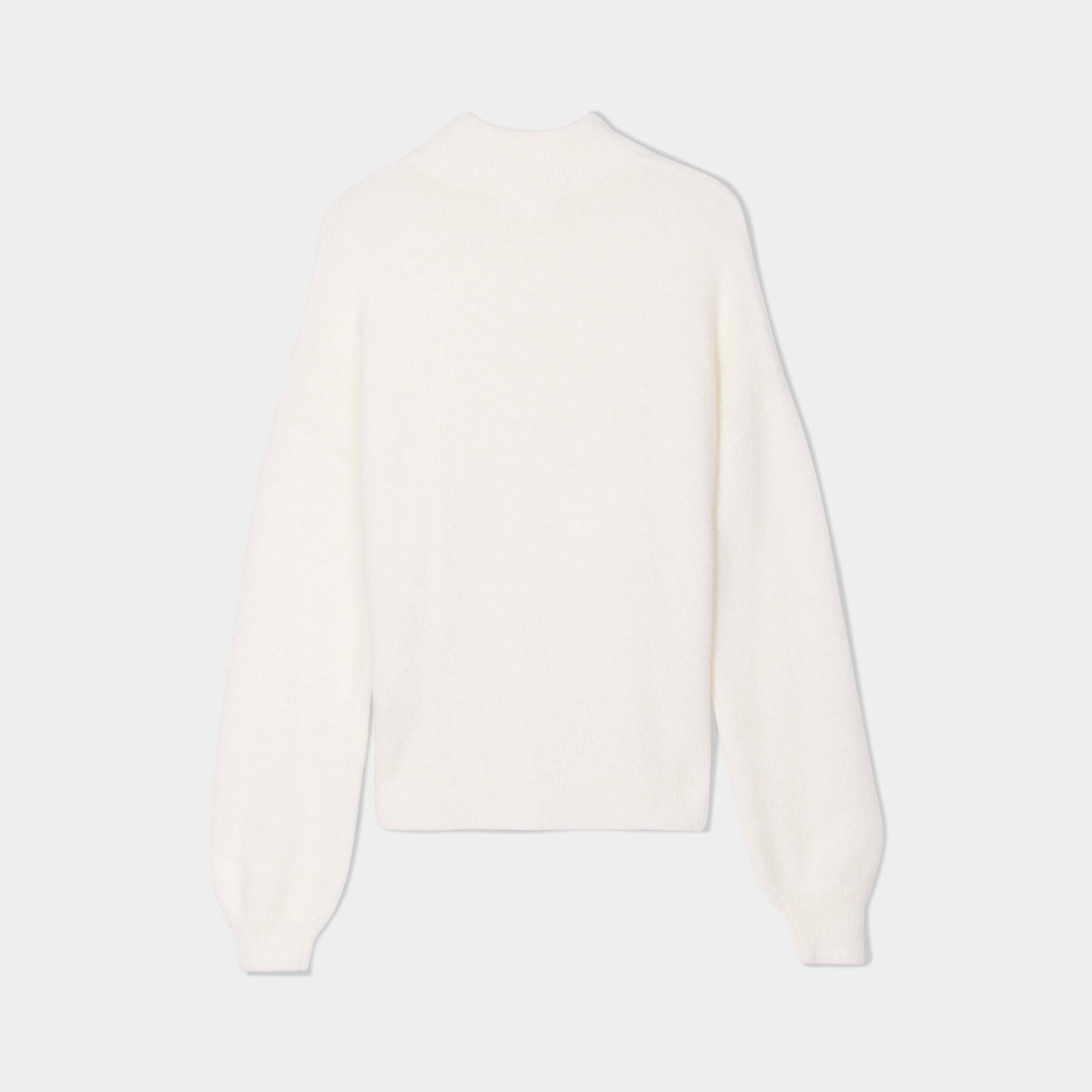 Pull col montant ecru femme | Cache Cache