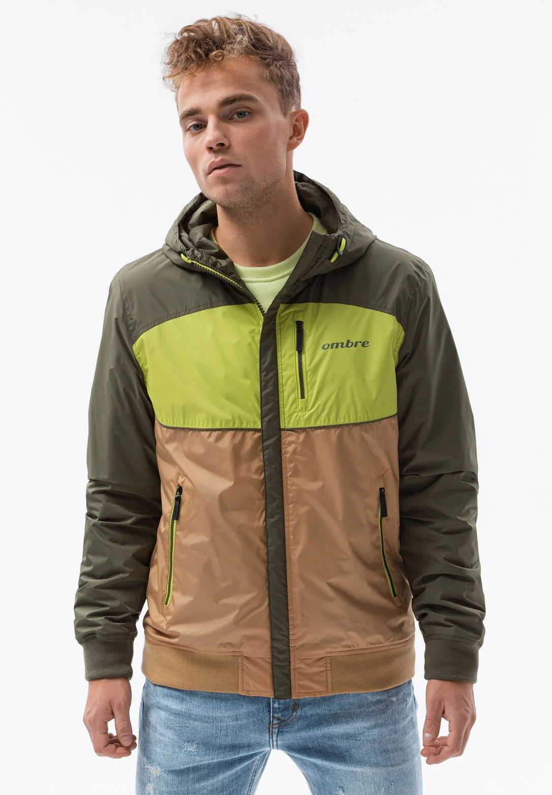 Chaqueta de entretiempo ombré