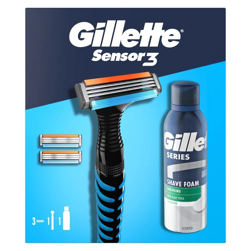 Σετ ξυρίσματος Gillette Sensor για άνδρες + αφρός