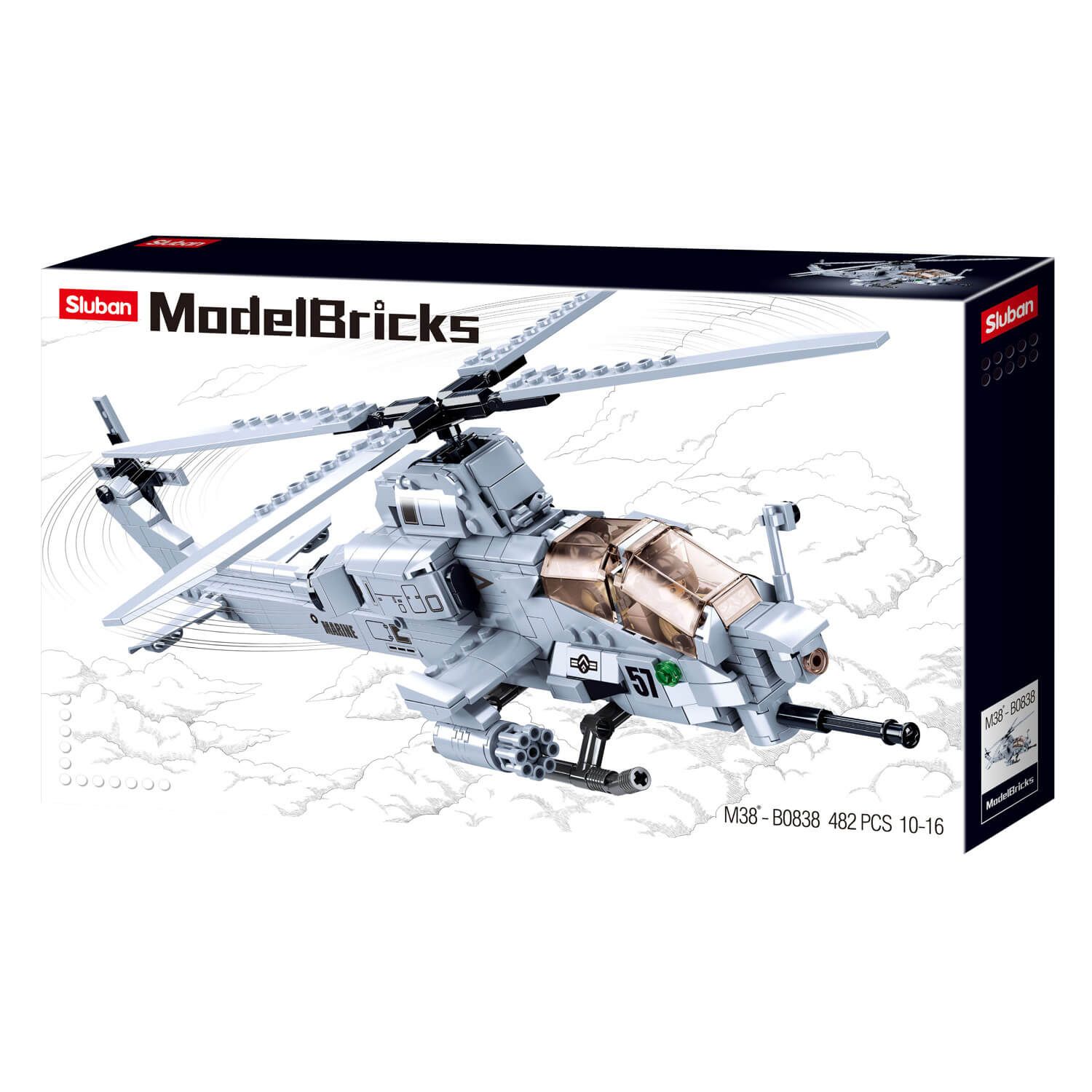 Kampfhelikopter IV Bausteine Set M38-B0838