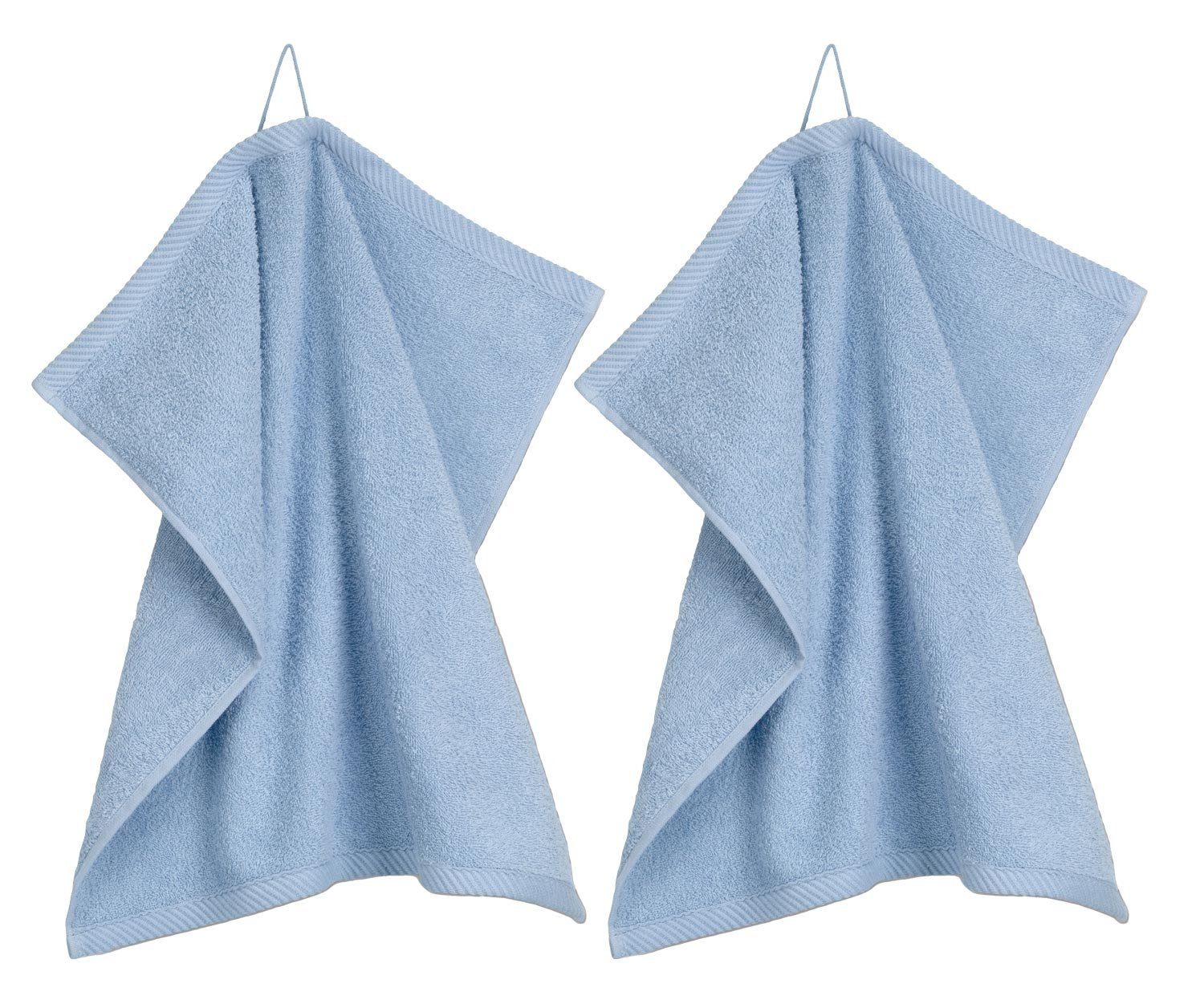 kela Auflaufform Küchenhandtuch 2 tlg. TIA, Blau, B 50 cm, L 50 cm, Baumwolle