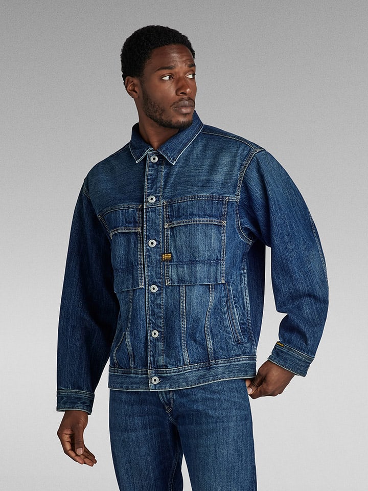 G-Star Jeansjacke in Blau günstig kaufen