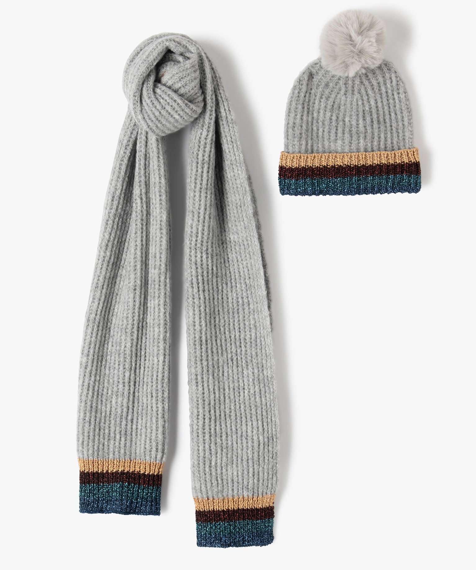 Ensemble femme 2 pièces (écharpe et bonnet) | GEMO