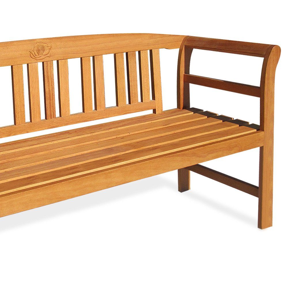 Deuba Gartenbank, Wetterfest Eukalyptus Holz FSC®-zertifiziert 320kg Belastbar 3-Sitzer