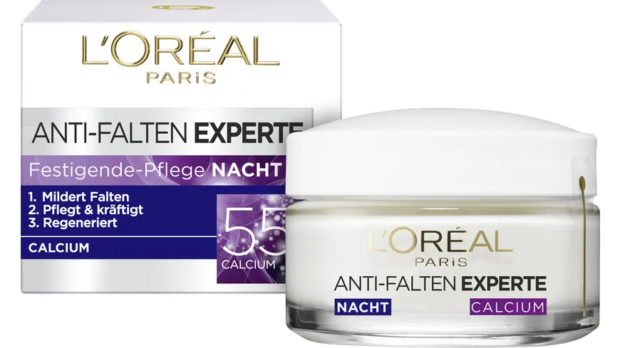 L'oréal Paris Dermo Anti Falten Expert 55+ Nachtpflege Tiegel 50ml 50 ml