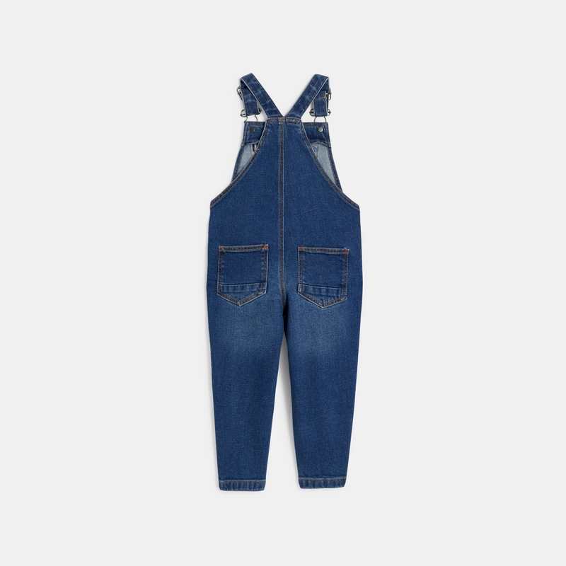 Salopette bébé garçon en denim bleue stone Catimini