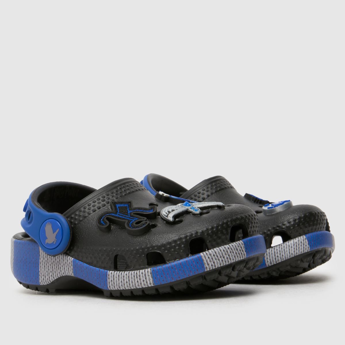 Crocs svarta och blå Ravenclaw träskor för småbarn