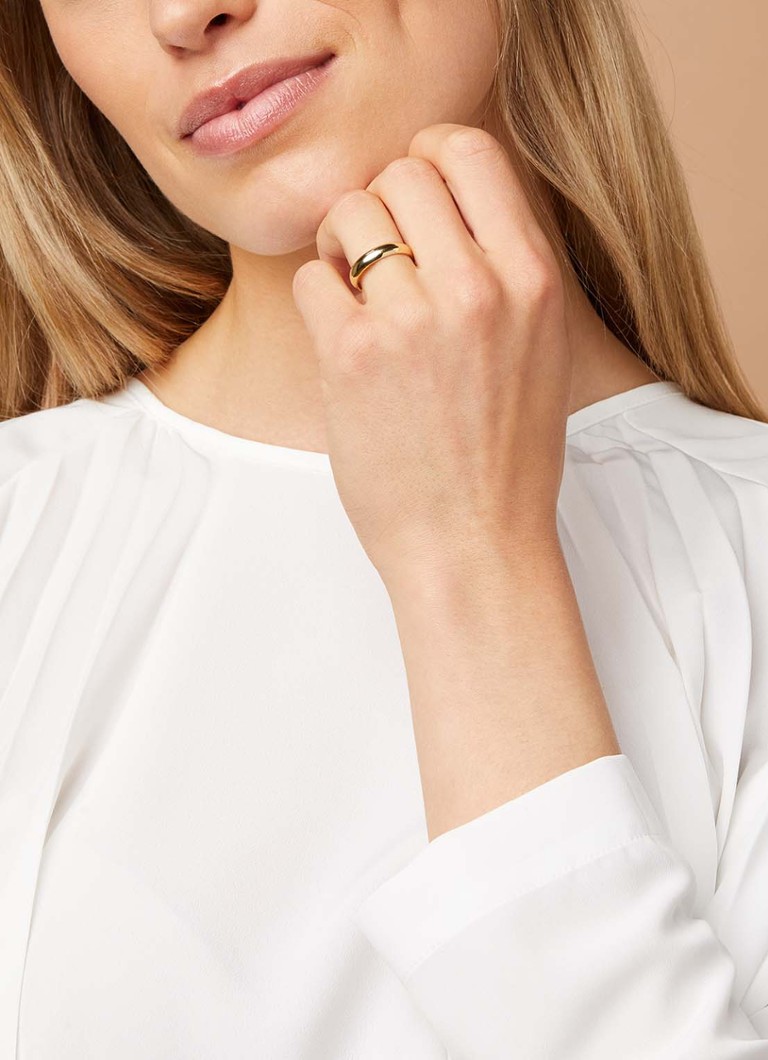 Diamond Point  Geelgouden ring Wedding