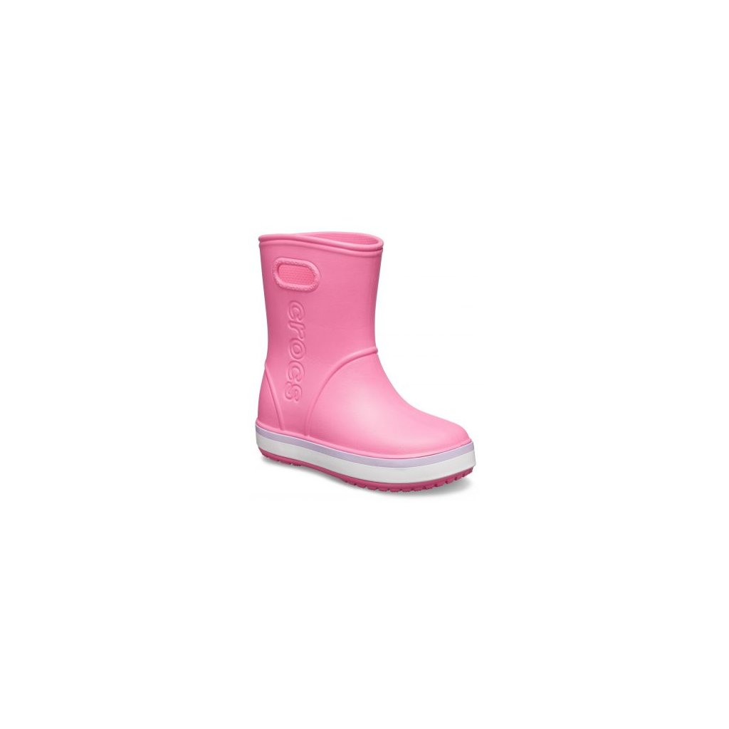 Crocs Crocsband Rain Boot Pink Lemonade / Lavender Gummistiefel