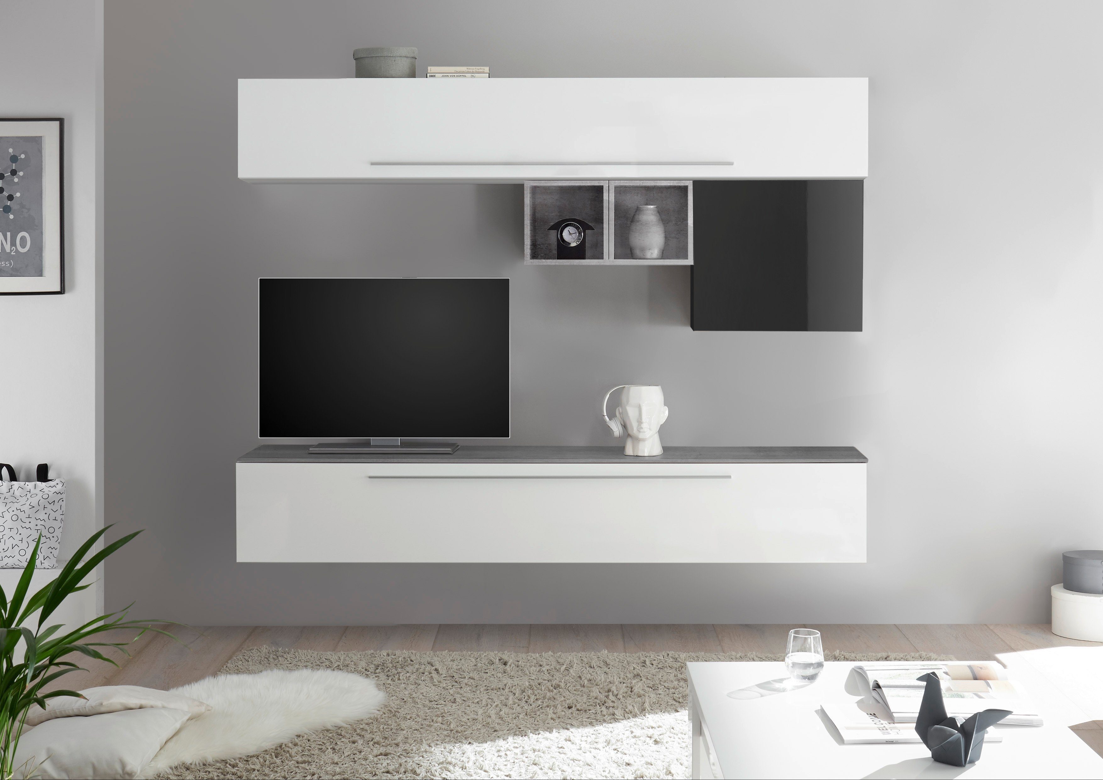 LC Wohnwand Infinity, (Set, 4-St)