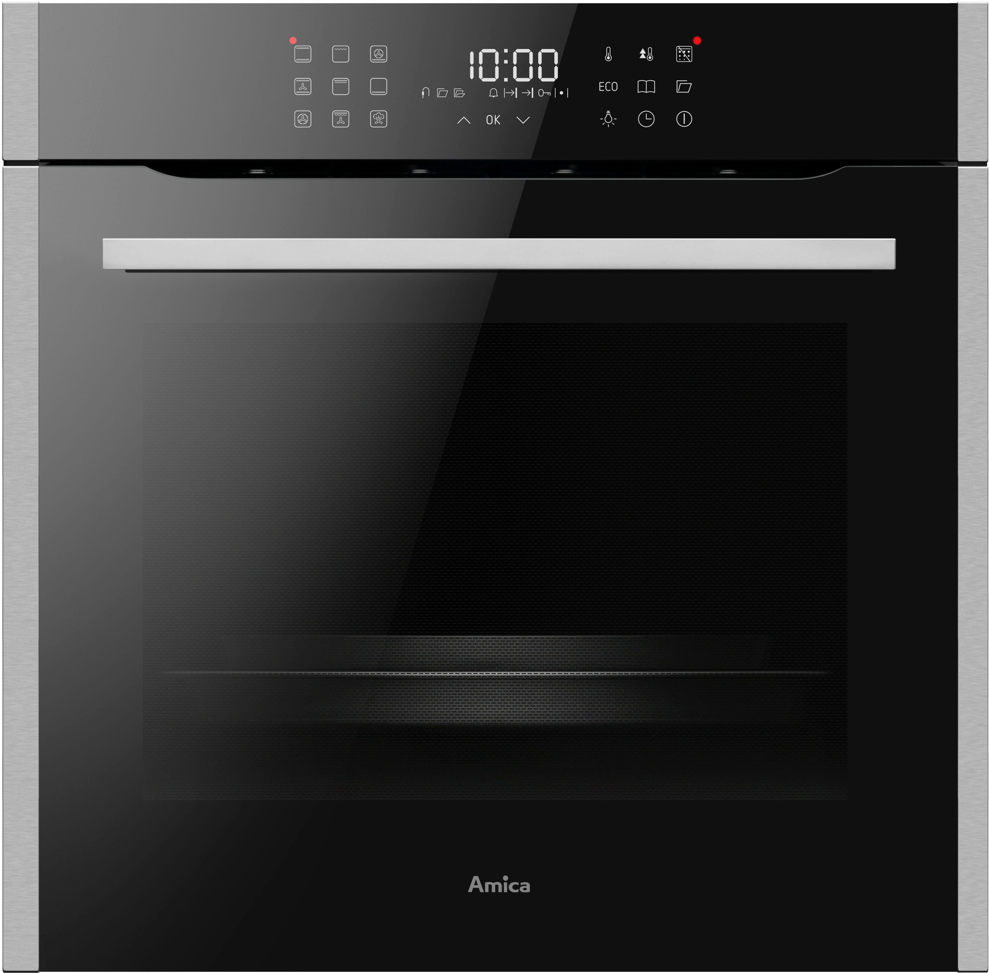 Amica Einbaubackofen EBPX 946 700 E, mit Teleskopauszug nachrüstbar, Steam Clean, Pyrolyse-Selbstreinigung, XXL-Garraum