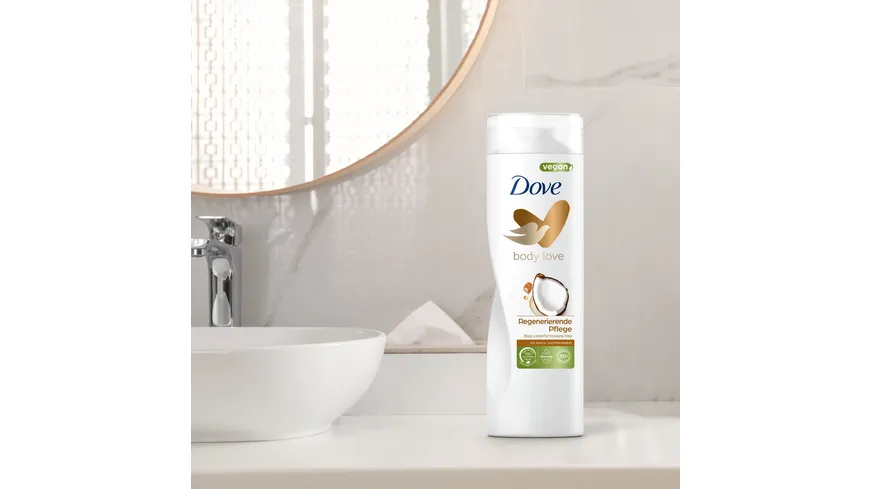 Dove Body Love Regenerierende Pflege Body Lotion mit Kokos- & Mandelduft 400 ml