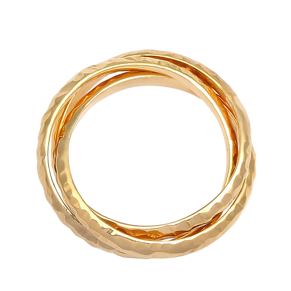 Elli Elli Bague Basic Wickelring Klassik Gehämmert 925 Silber Bague