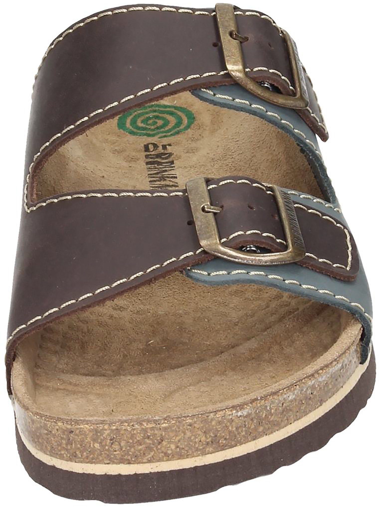 Dr. Brinkmann Pantoletten Pantolette aus echtem Fettleder