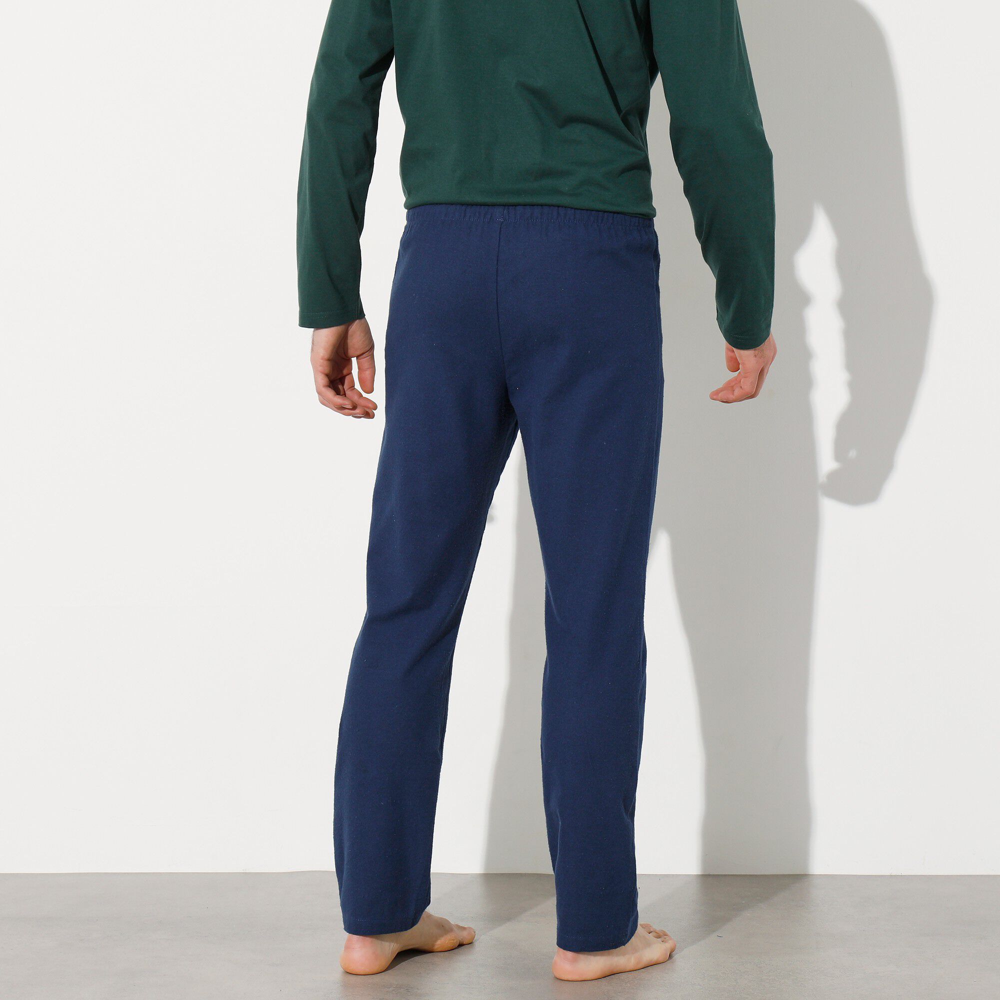 Pantalon pyjama flanelle unie