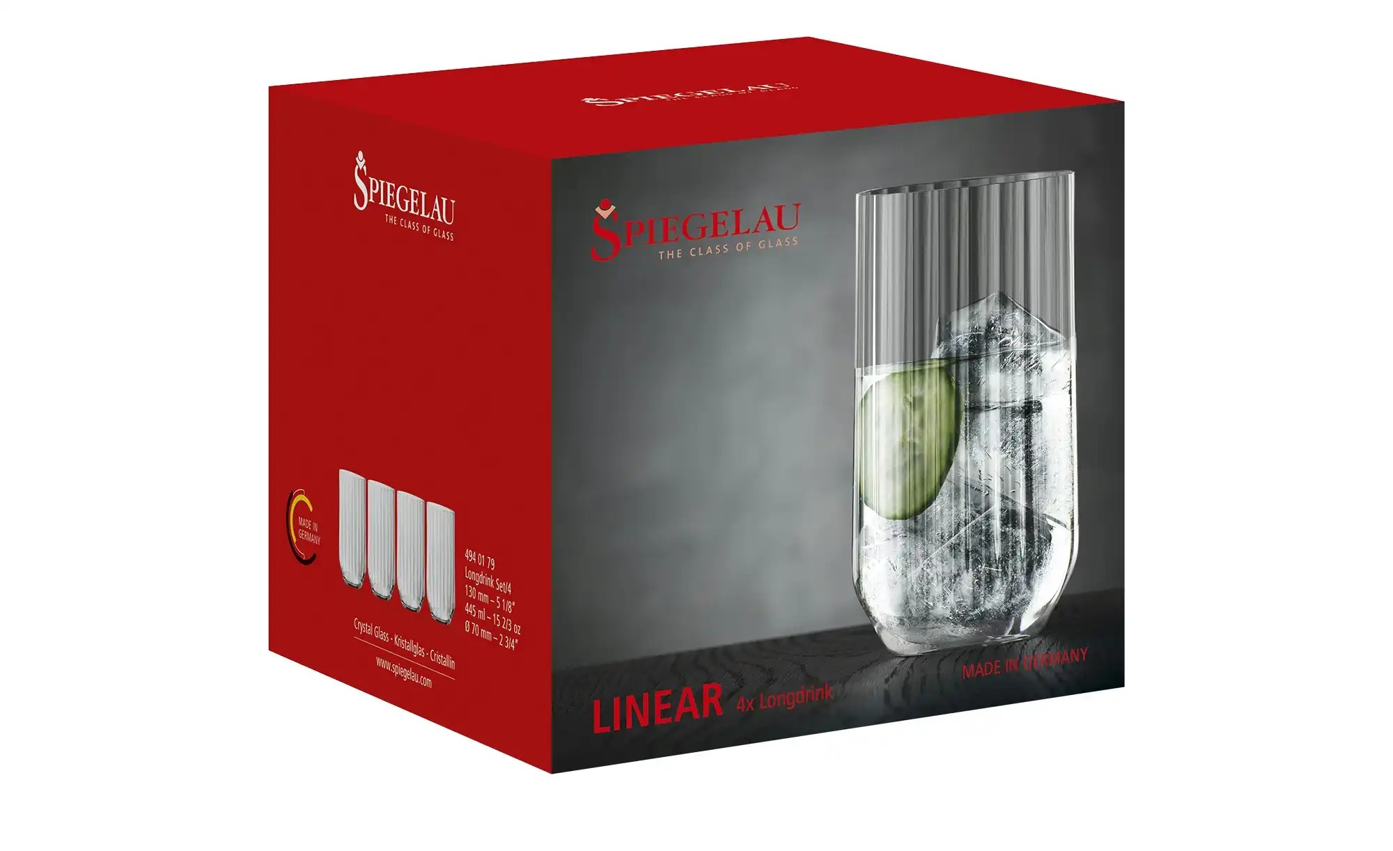 Spiegelau Longdrinkgläser 4er Set Linear