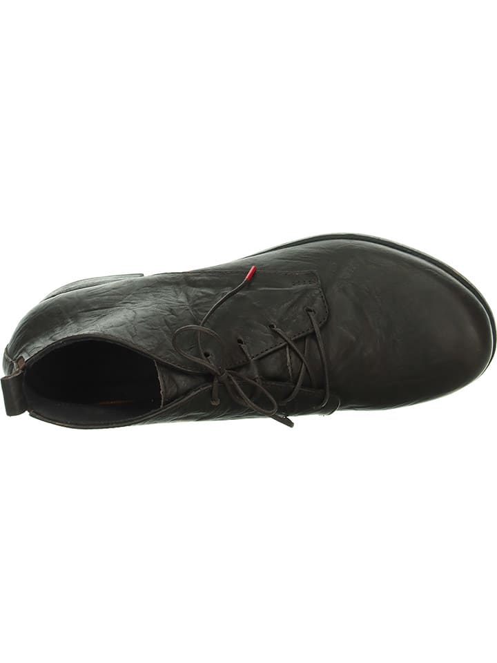 Think! Leder-Ankle-Boots in Braun günstig kaufen