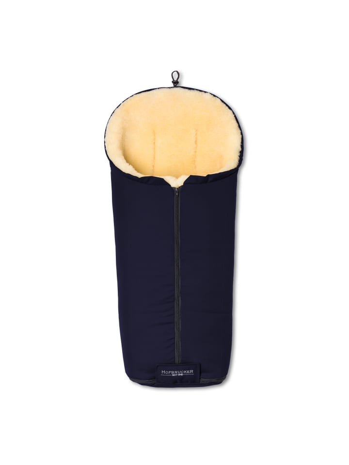 Hofbrucker Lammfell-Fußsack Iglu für Kinderwagen und Buggy in Navy Blue günstig kaufen onesize